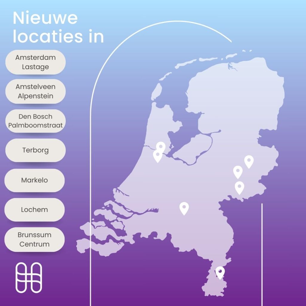 Nieuwe locaties